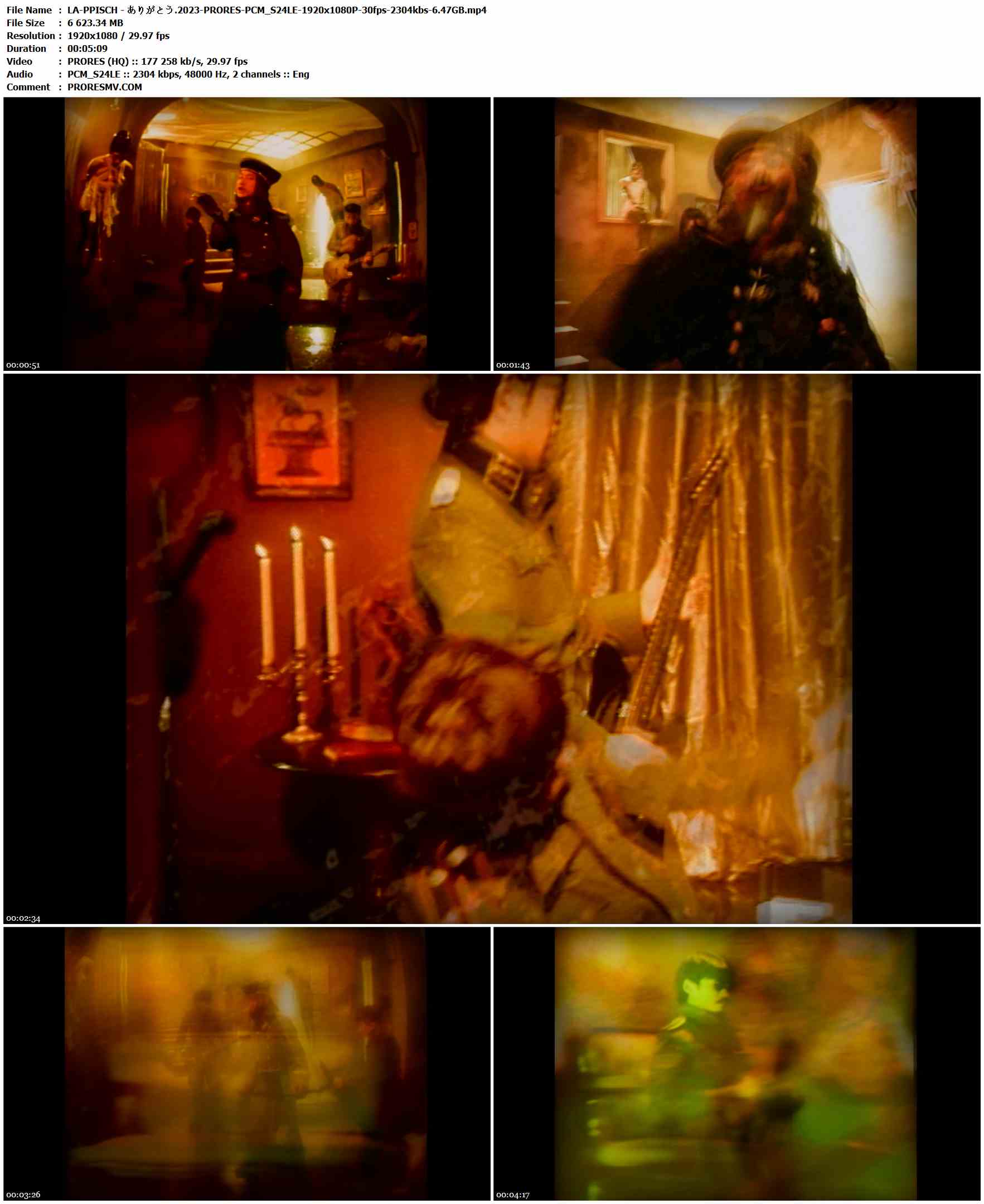 LA-PPISCH - ありがとう.2023-PRORES-PCM_S24LE-1920x1080P-30fps-2304kbs-6.47GB官方MV_高清MV